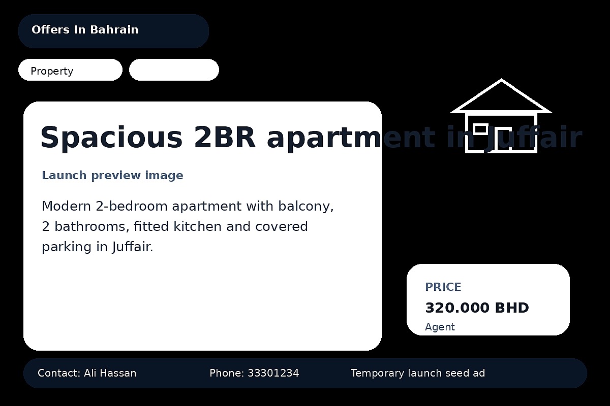 Spacious 2BR apartment in Juffair