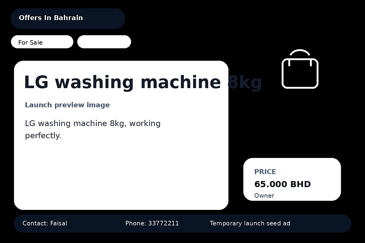 LG washing machine 8kg